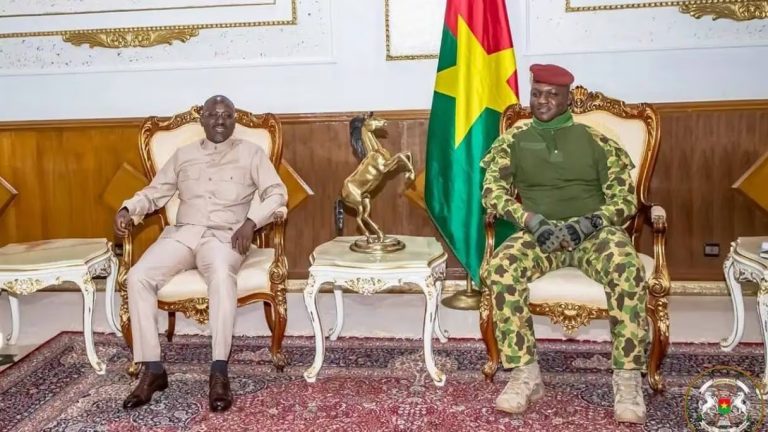 Burkina Faso : L’opposant ivoirien Guillaume Soro reçu à Ouagadougou par le président de la transition