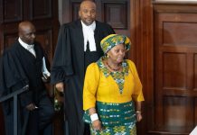 La présidente du Parlement sud-africain, Nosiviwe Mapisa-Nqakula,