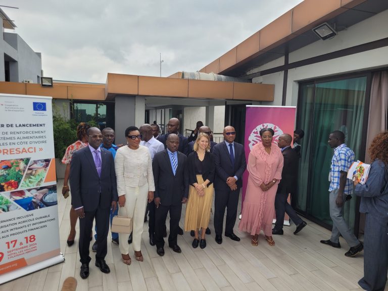 Près de 8 millions d’euros de l’UE pour renforcer les systèmes alimentaires durables en Côte d’ivoire