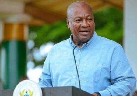 Le président ghanéen, John Dramani Mahama